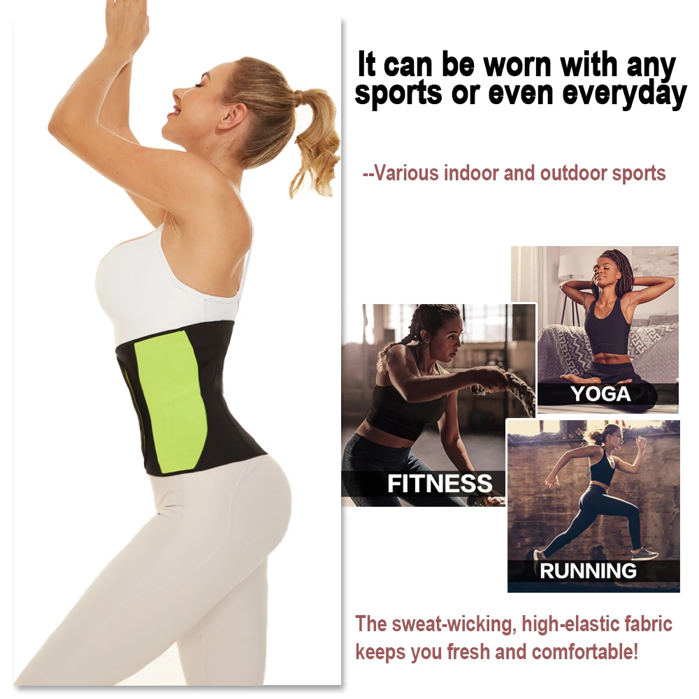 Velssut Women Waist Trainer Sweat Band Waist Cincher for Weight Loss Sauna Belt Neoprene Slimming Gridle Gym Corset Body Shaper