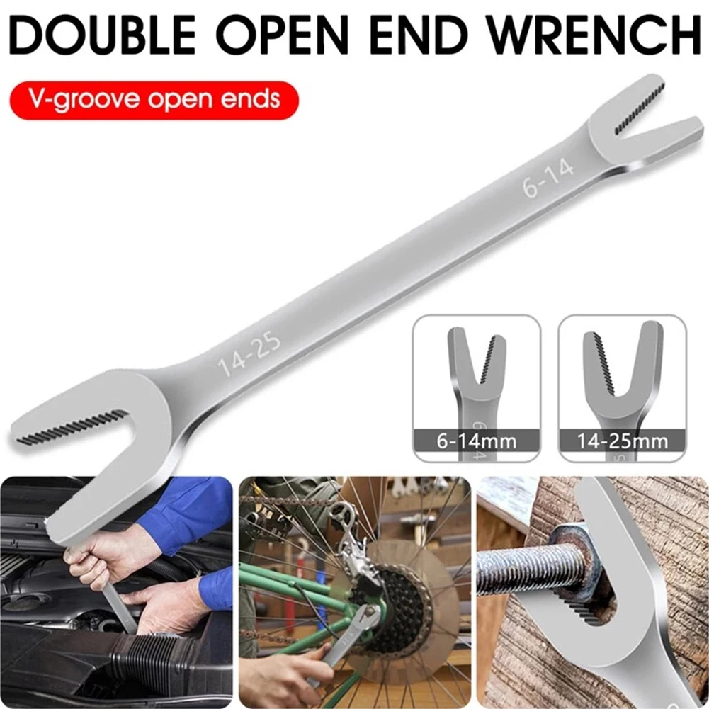 

Double-end X Type Adjustable Wrench Long Handle Spanner 6-25mm Multi-tool Mechanical Workshop Hand Repair Garage Automotive Tool