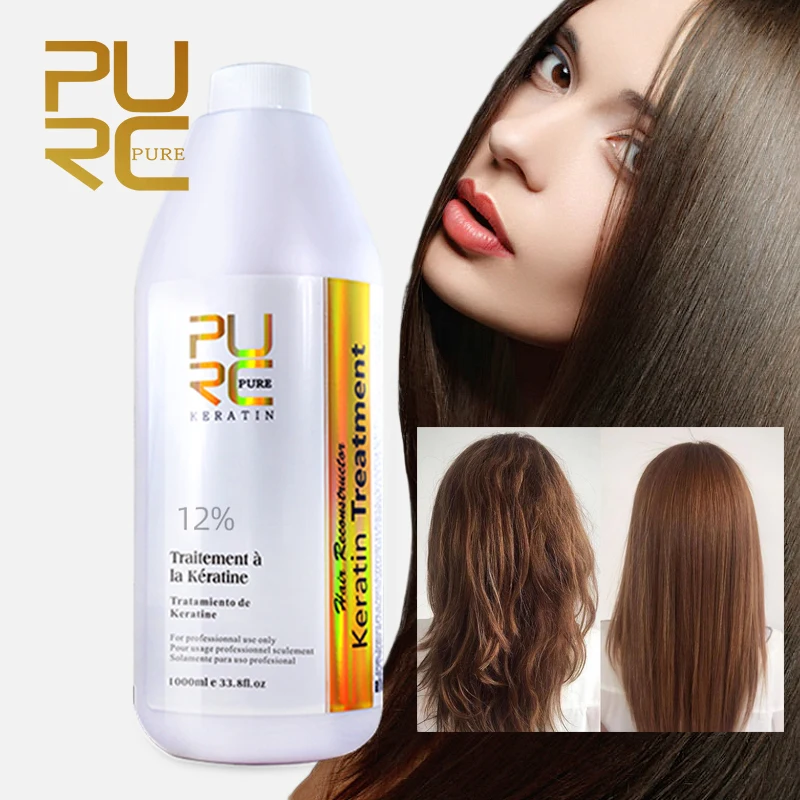 

PURC Brazilian Keratin Hair Treatment Shampoo Professional Smoothing Straightening Curly Hair Care Product 12% 1000ml