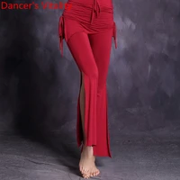 girls belly dance practice trousers lady belly dance waist trousers comfortabel women belly dance superelasticity pants mlxl