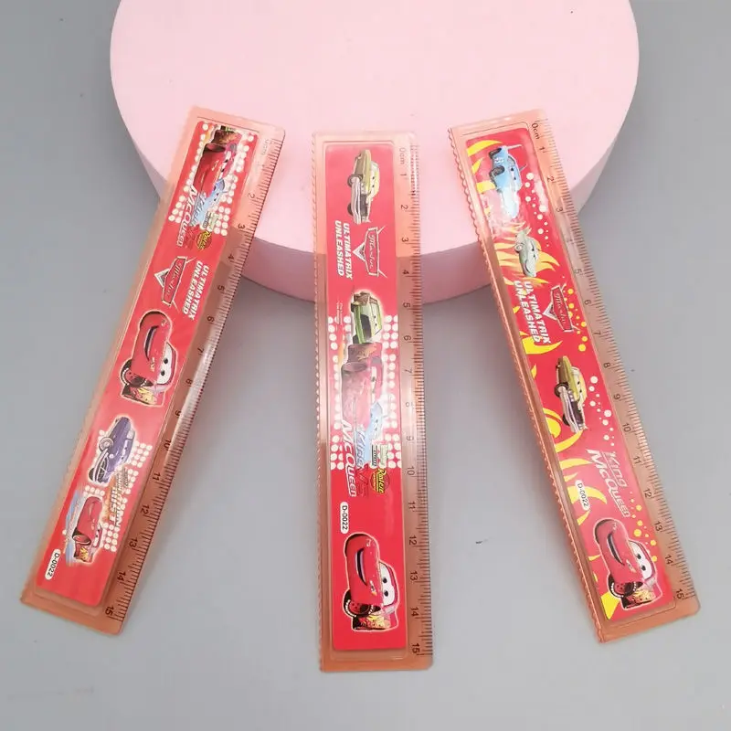 Новинка мультифункциональная пластиковая линейка с мультяшными персонажами из