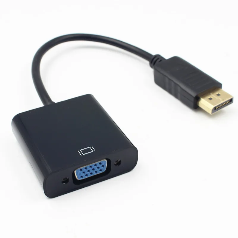 

Кабель-переходник Displayport в VGA, большой dp-vga-переходник «штырь-гнездо» для ПК, ноутбука, проектора монитора HDTV