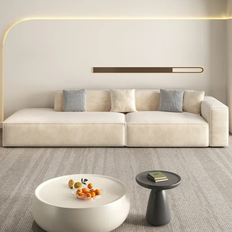 Простой современный мягкий диван-кресла Lazy Relax белый дизайнерский