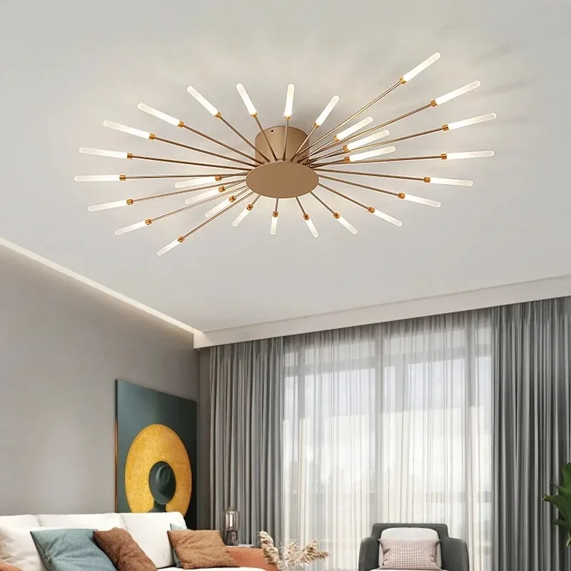 FKL Современная светодиодная люстра в скандинавском стиле для гостиной спальни