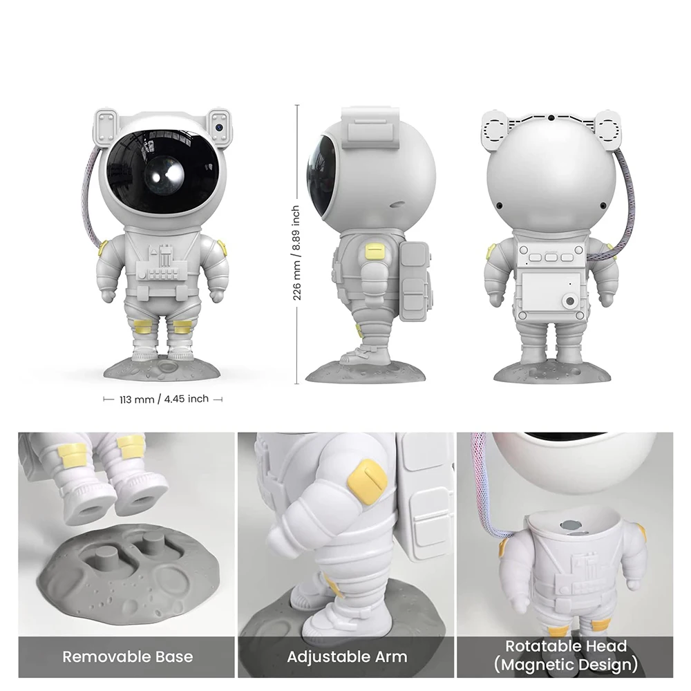 rodanny astronaut galaxy projector light starry sky night lamp led light with home bedroom party decoration gift free global shipping