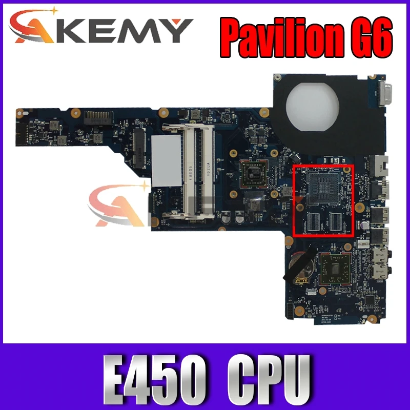 

AKemy657146-001 Laptop Motherboard for HP Pavilion G6 mother boards with E450 cpu onboard Mainboard