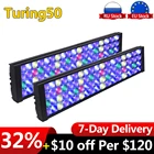 PopBloom, морской Светодиодный светильник для аквариума, полный спектр, риф, аквариум, светодиодный светильник для 120 см48 дюймов, Коралловый морской аквариум для аквариума Turing50