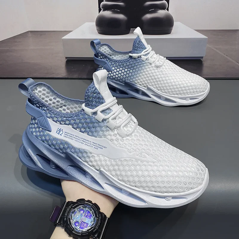 Новинка 2024 летняя дышащая сетчатая спортивная обувь для мужчин и женщин