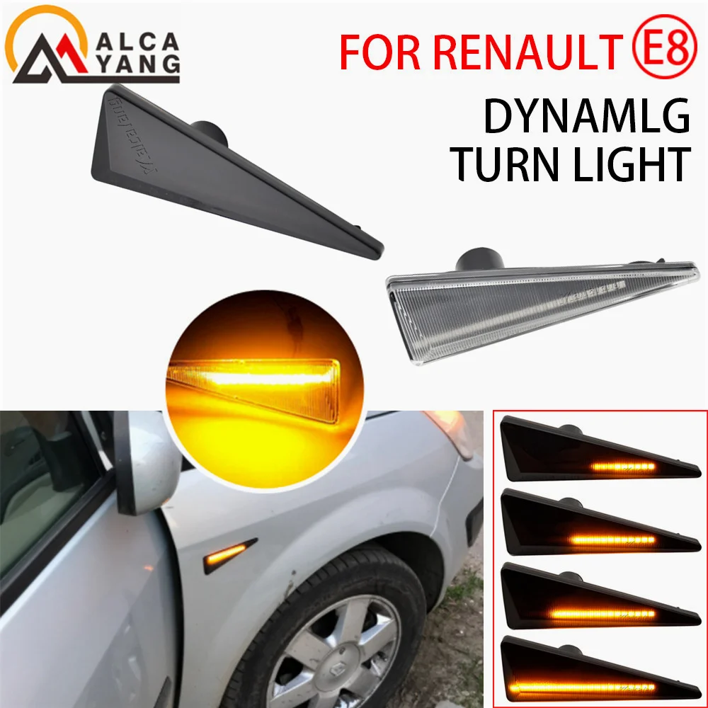 

Dynamic LED Flashing Turn Signal Side Marker Lamp Car Light For Renault MK4 Vel Satis Wind Avantime Megane 2 Scenic 2 Espace 4