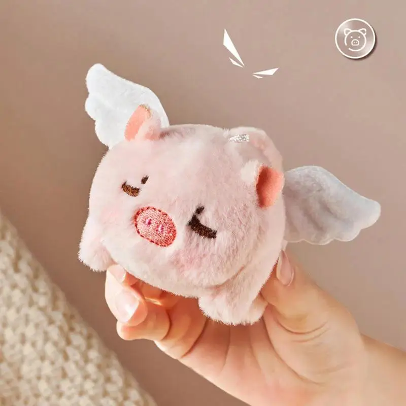 

Spinning Angel Pig Plush Toy Hangable Fun Pendant Keychain Soft Stuffed Doll Children's Day Gift Home Wedding Decoration