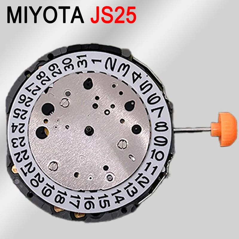 Фото Miyota JS25 Кварцевый механизм 3 часа Белый/Черный Календарь Автоматический механизм с датой Аксессуары для часов Электронный механизм №2