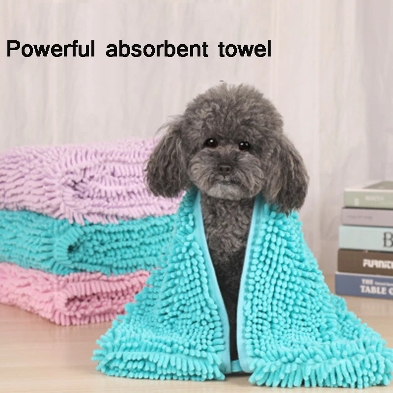 

Супервпитывающее мягкое полотенце для собак из микрофибры, синельное полотенце для домашних животных, банное полотенце, прочное быстросох...
