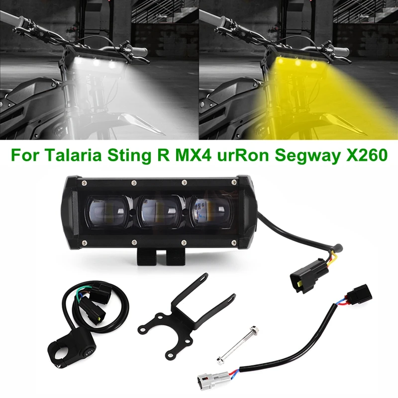 Для Talaria Sting R MX4 SurRon Segway X260 Комплект светодиодных фар сверхдальнего действия Plug &amp