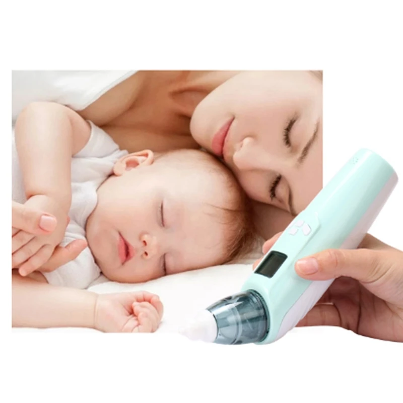 

Baby Nasal Aspirator Electric Safety Nose Cleaner Adjustable Suction Silicone Snot Sucker for Newborn Infant Toddler Child P31B