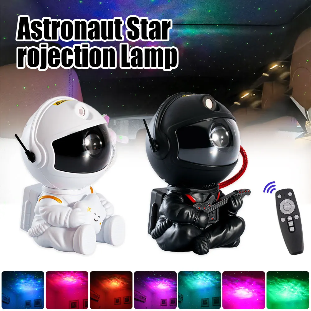 

Astronaut Star Projector with Remote Control,Nebula Galaxy Starry Sky Night Light,360° Rotate Ambient Lamp,Kids Home Decor Gifts