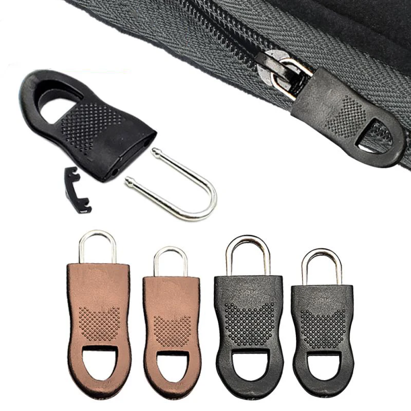 

50PCS Replacement Zipper Pull Puller End Fit Rope Tag Clothing Zip Fixer Broken Buckle Zip Cord Tab Bag Suitcase Backpack Tent