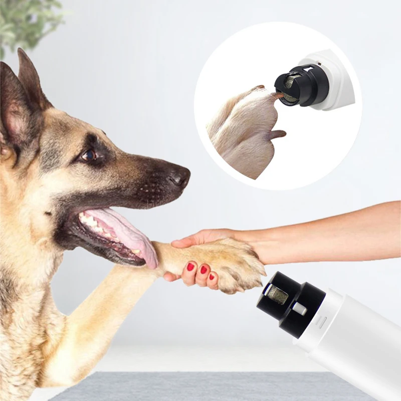 

1PC Dog Nail Grinder USB Rechargeable Electric Dog Nail Clippers Pet Grooming Equipment Clipper For Cat Nail Cutter