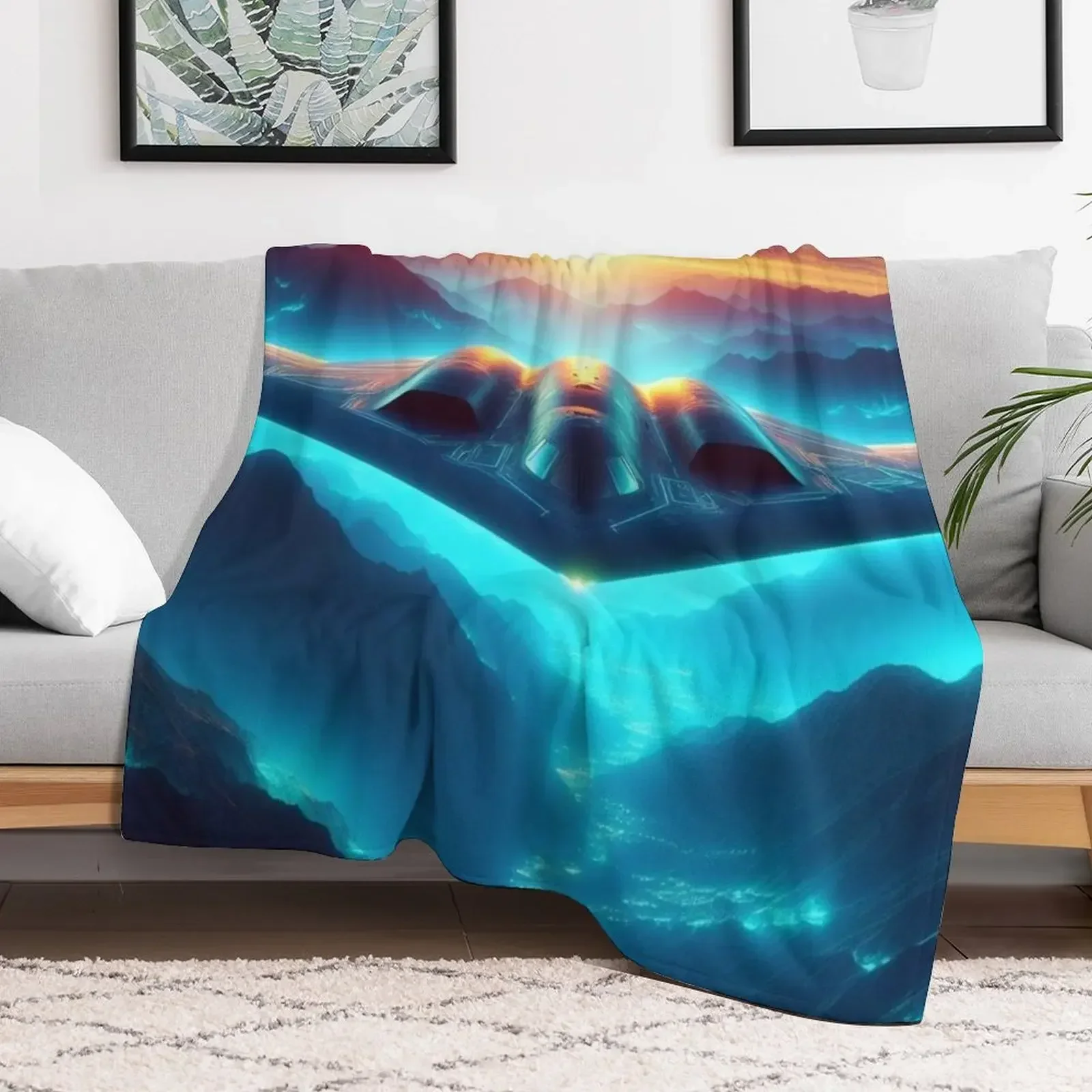 Одеяло Northrop B-2 Spirit Одеяла для пикника детских одеял