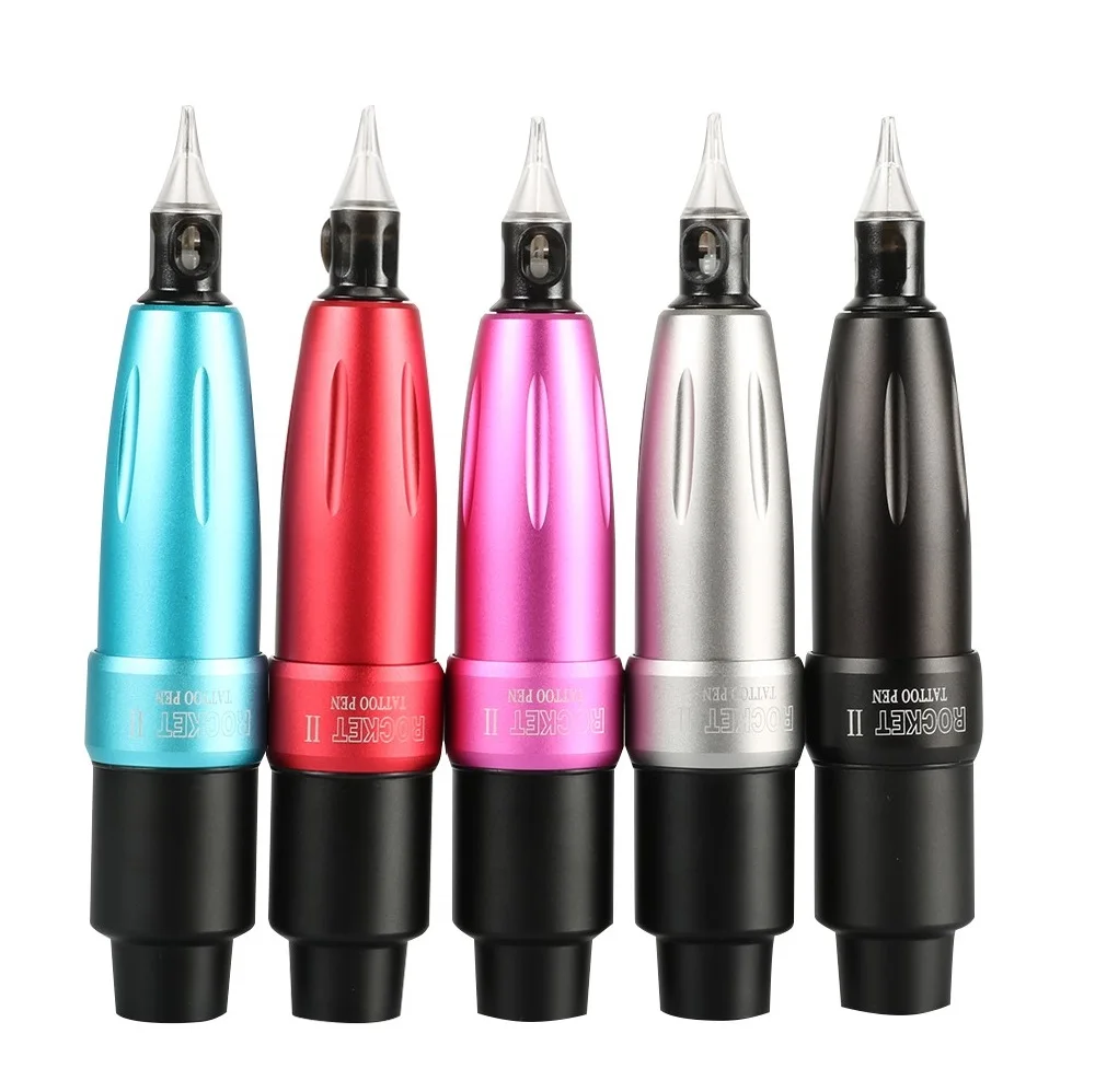 

2022 New Rocket 2 Tattoo Machine Pen Роторный картридж Pen Motor Machine Space Алюминиевые картриджи Мини-пистолет для татуировки со светодиодной подсветкой