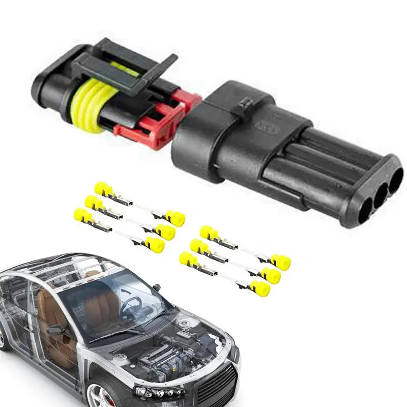 

HID водонепроницаемые разъемы, 1/2/3/4/5/6 контактов, проводной Автомобильный Электрический проводной разъем, штепсельная вилка