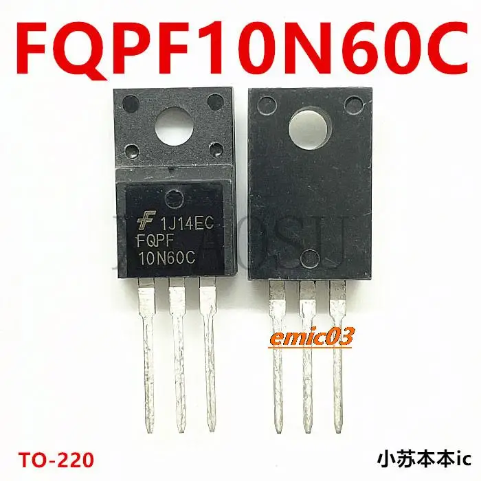 

5pieces 10N60C FQPF10N60C TO-220