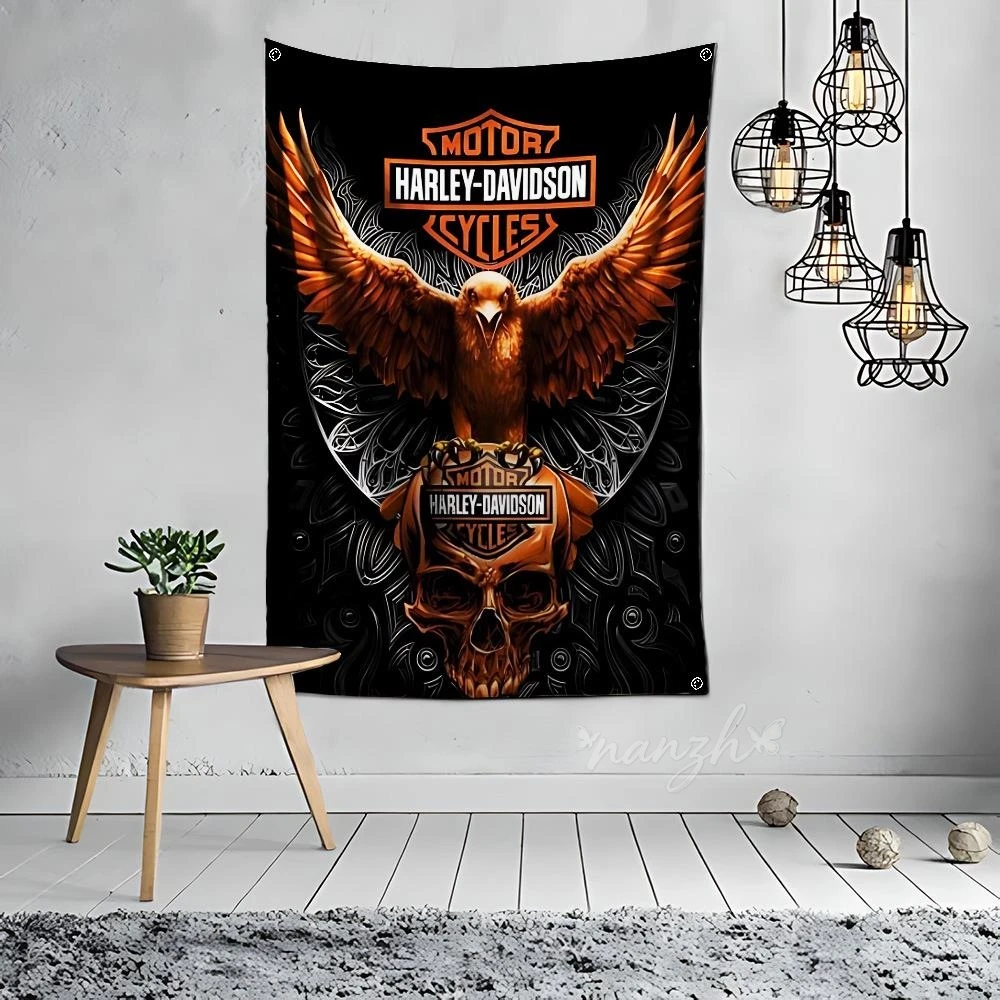 Фото Декоративные настенные покрытия с логотипом мотоциклов, постеры для Harley Davidson Electra Glide Ultra Classic 1250 S PA 1250S №3