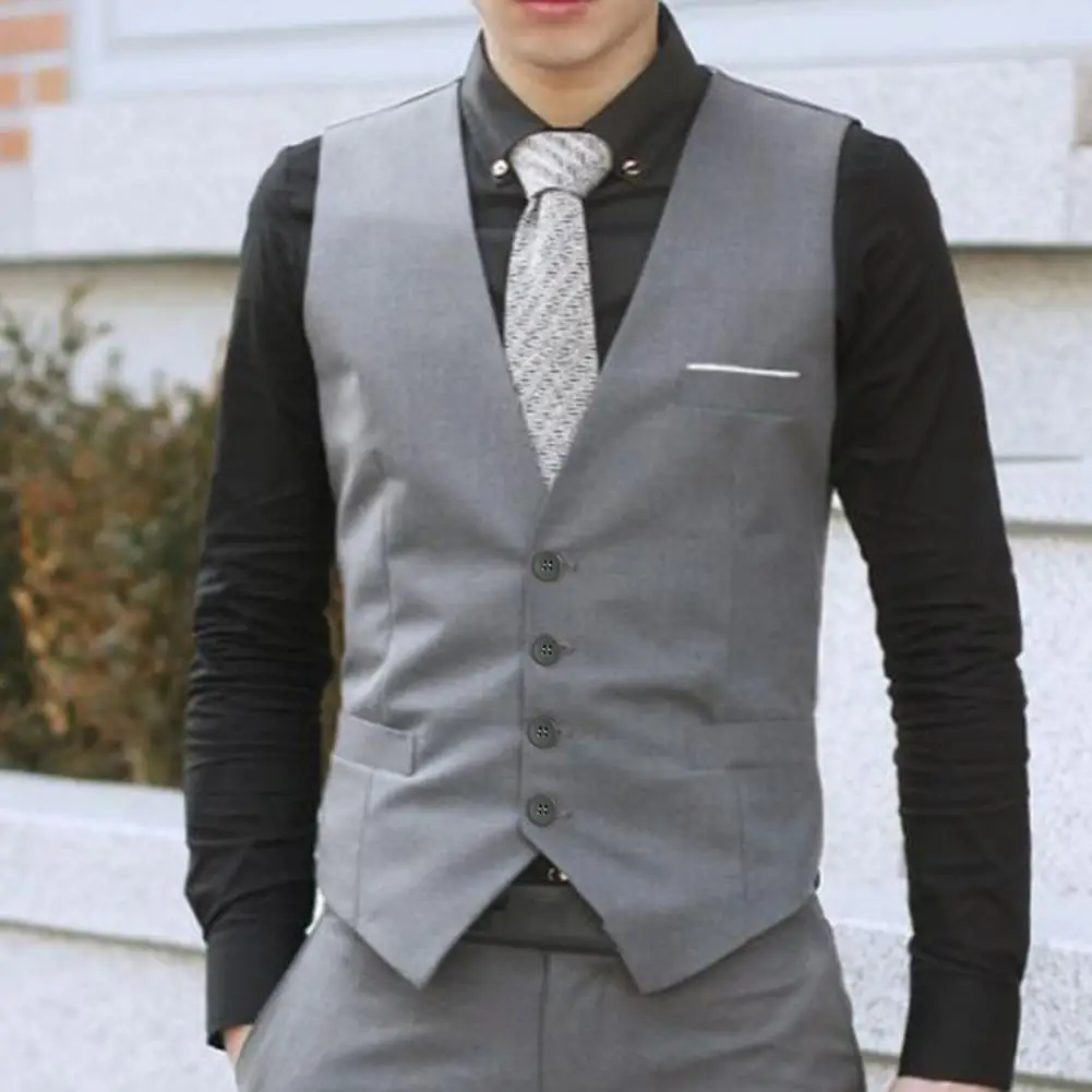 

Отличный износостойкий мужской жилет, деловой тонкий весенний жилет