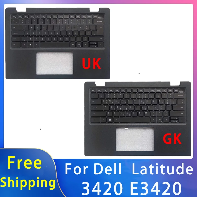 New For DELL Latitude 3420 E3420 Replacemen Laptop Accessories Palmrest/Keyboard Black 04PX9K 0N1YGD