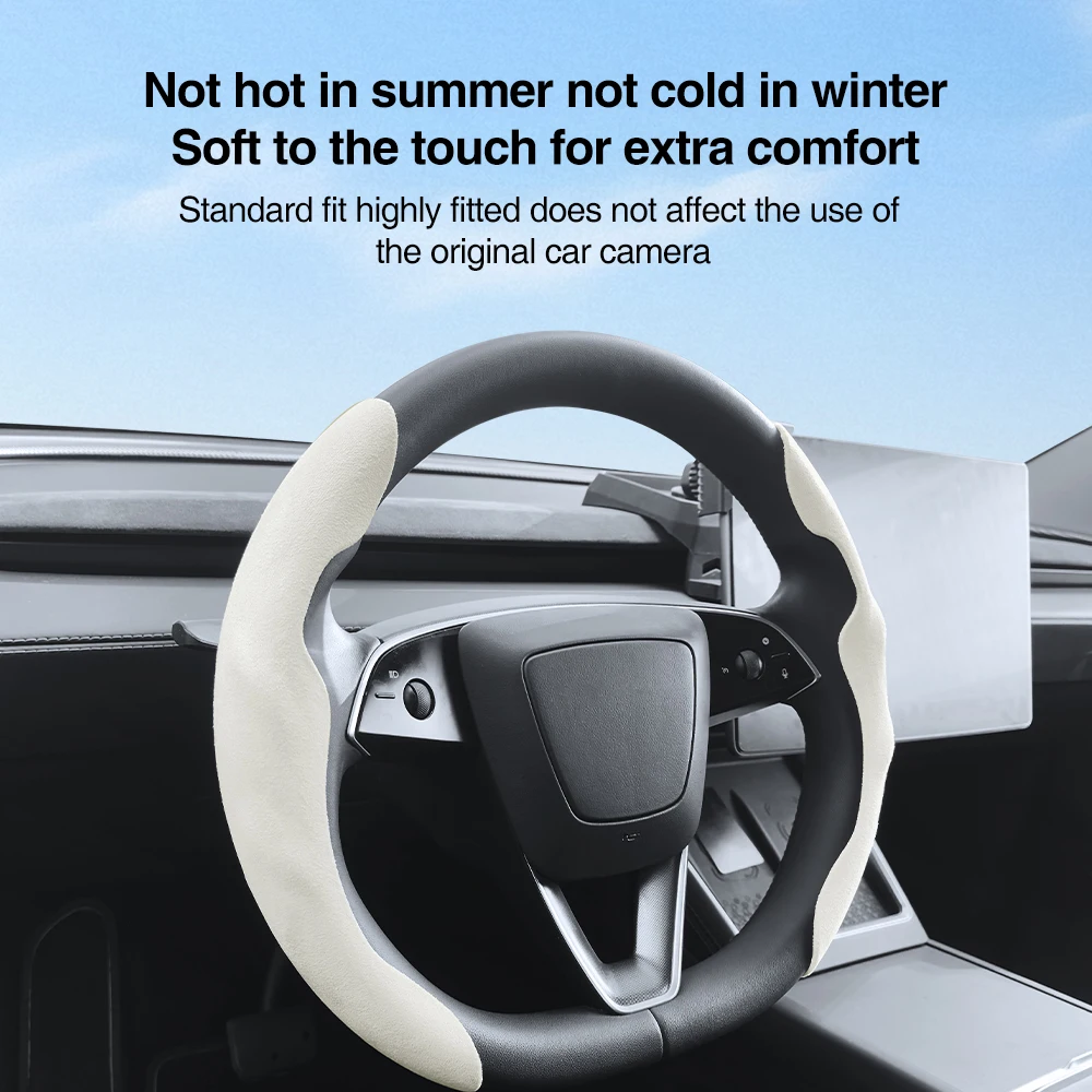 Чехол на руль для Tesla Model Y Juniper 2026, Model 3 Highland, Model 3, Model Y: Комплект аксессуаров для рулевого колеса (art.: 3920db900ffbf) - 3920db900ffbf