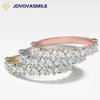 jovovasmile moissanite full eterinty wedding band round hybrid marquise multi shape brilliant high quality colorless gem