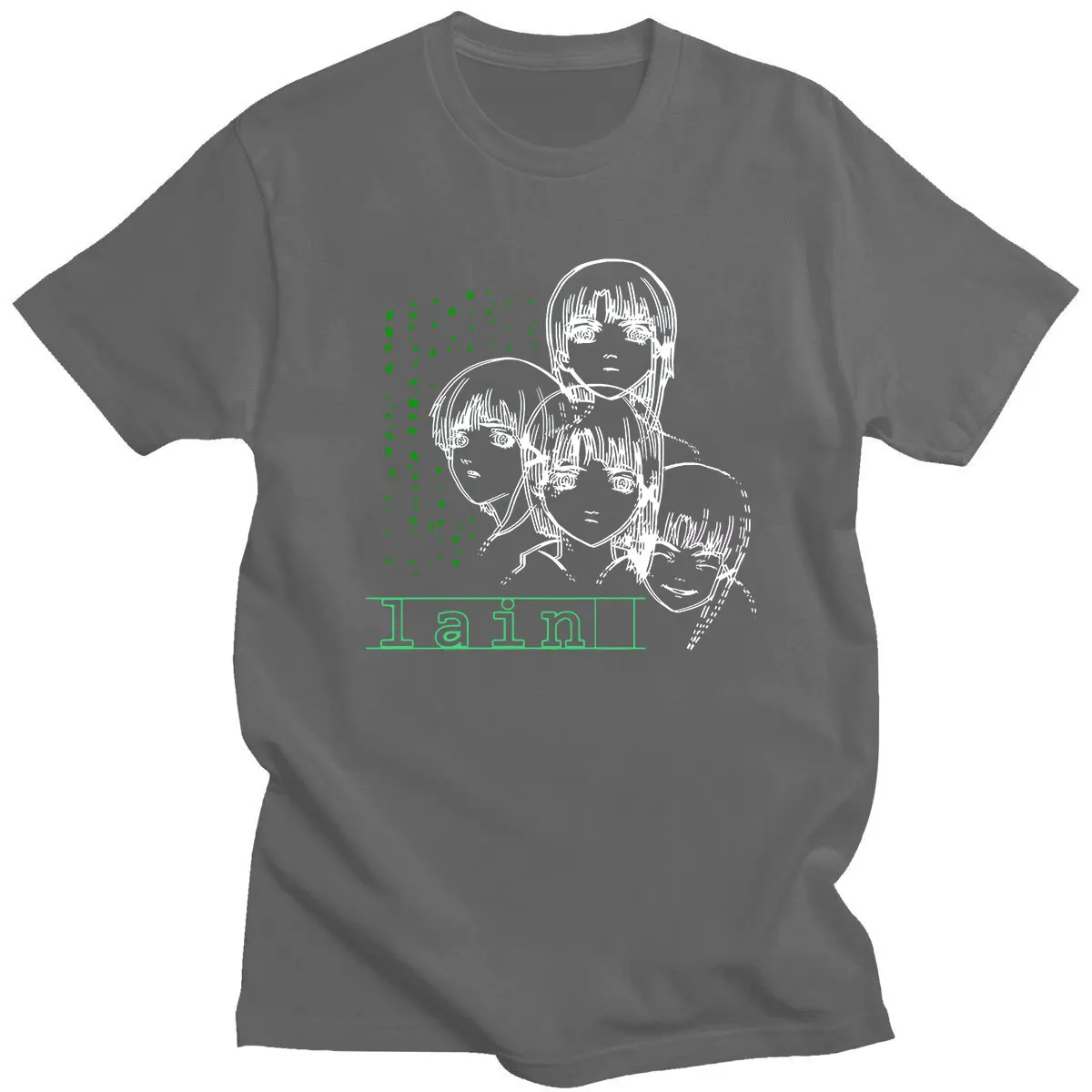 

Popular Fashion Wears Trend Women Men Tee Serial Experiments Lain Print T-Shirts Oversize Tshirt Summer O-neck Couple Streetwear