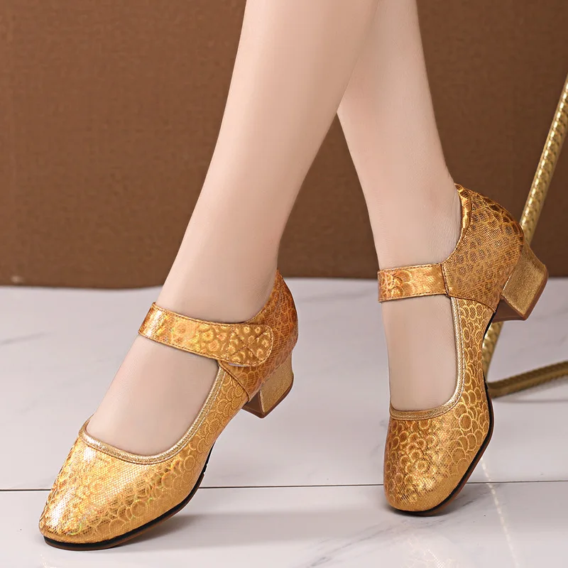 

XIHAHA Summer New Latin Shoes Tango Salsa Ballroom Party Women's High Heels Wedding Woman Shoes Girl Beef Tendon Sandals