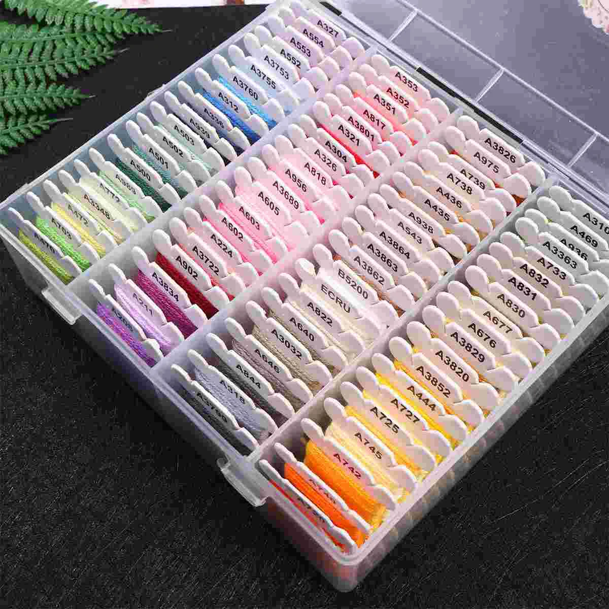 

Thread Embroidery Sewing Yarn Cotton Floss Polyester Kit Bracelets Threads Bobbins Rayon Cross Color String Rainbow Friendship
