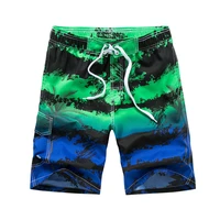 2022 summer new mens loose fashion casual capris striped printed beach shorts