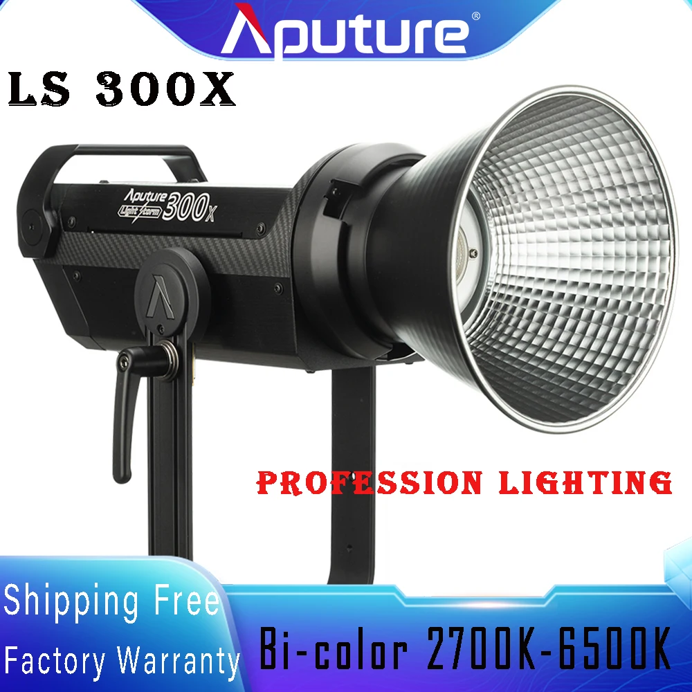 

Aputure LS 300X Bi-Color 2700-6500K 350W V-mount LED Video Light Storm Profession Photography Lighting Multi Control Supported