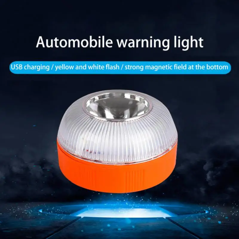

Led Flash Beacon Car Emergency Help Flashing Warning Light Safety Accessory Car Emergency Light V16 Road Accident Lamp Magnetic
