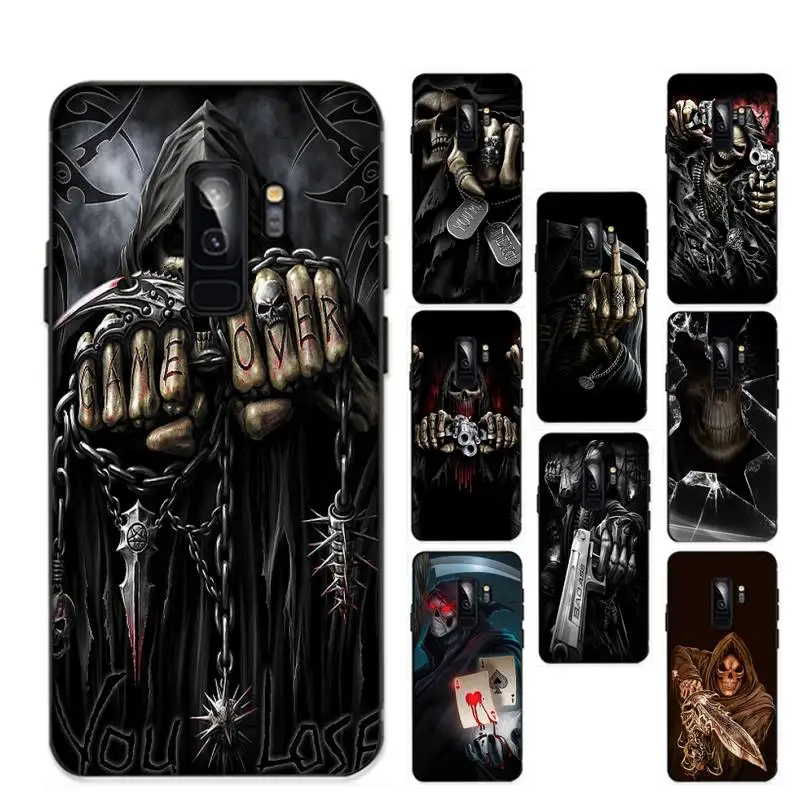 

Чехол для телефона Grim Reaper Skull Skeleton, чехол для Samsung S20 lite S21 S10 S9 plus Redmi Note8 9pro, чехол для Huawei Y6