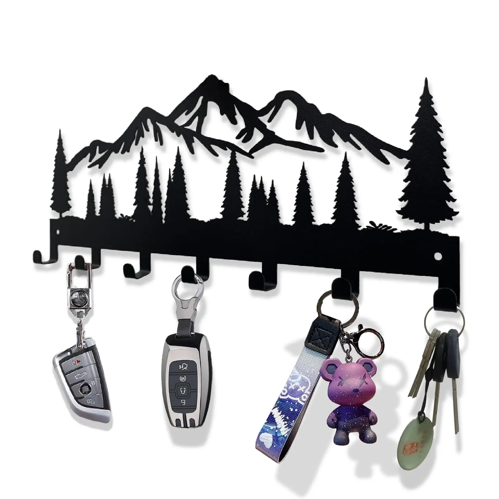 Металлический Держатель Для Ключей Настенный Органайзер DDPNKL С 7 Крючками