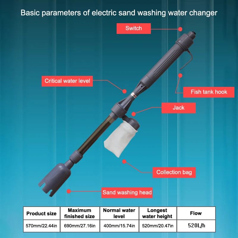 

Электрический аквариум гравийный очиститель аквариум поставляется с рыбным аквариумом.