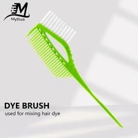 1 pcs environmental abs plastic salon hair dyeing brush comb with soft nylon durable double use hair color comb for hairdresser