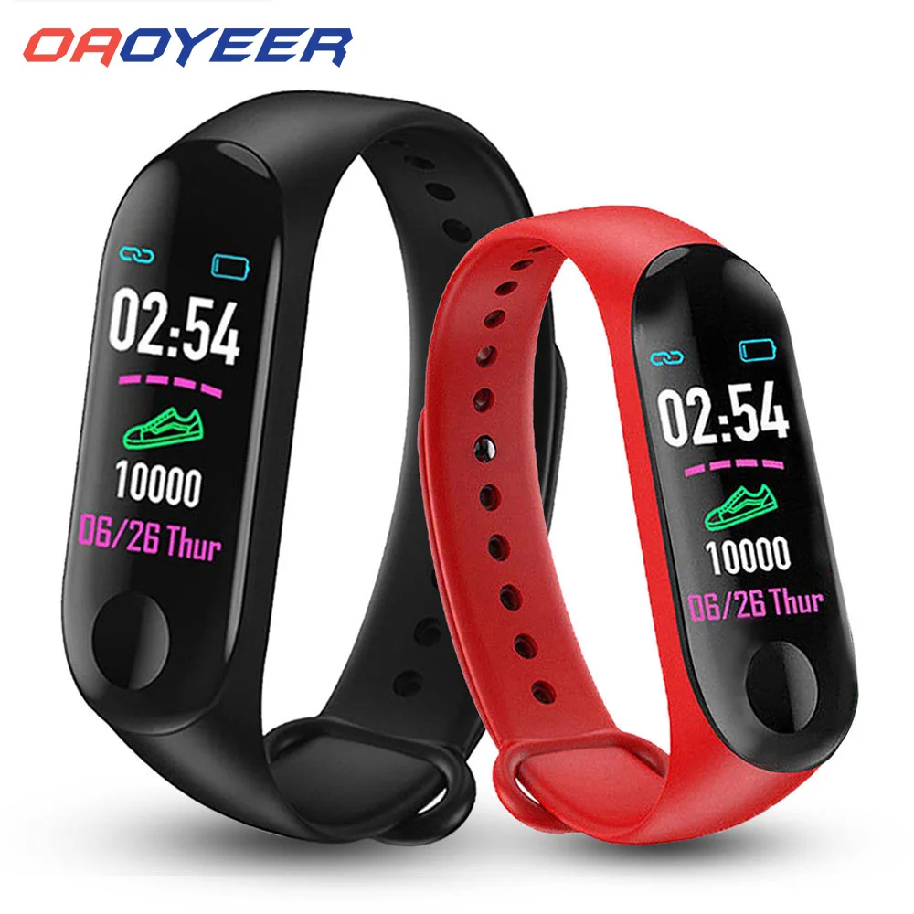 

M3Plus Smart Band Bracelet Health Blood Heart Rate Monitor Waterproof Smart Watch Fitness Tracker Watches For Android iOS