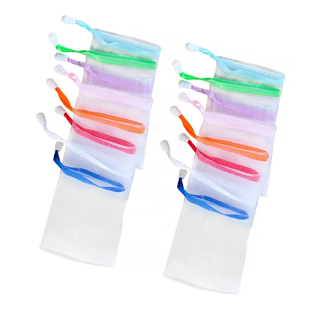 

Soap Net Bagmesh Exfoliating Bar Bags Saver Pouch Bars Bubble Foaming Holders Showering Sleeves Body Saverspouches Sack