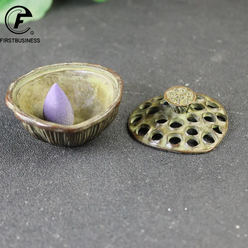 Медная подставка для семян лотоса под старину стандартная китайская винтажная