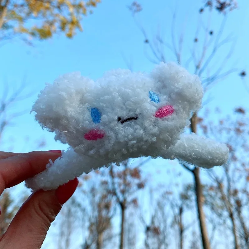 Новая плюшевая мультяшная кукла Sanrio с клипсой зажим-клипсой зажим для спины и