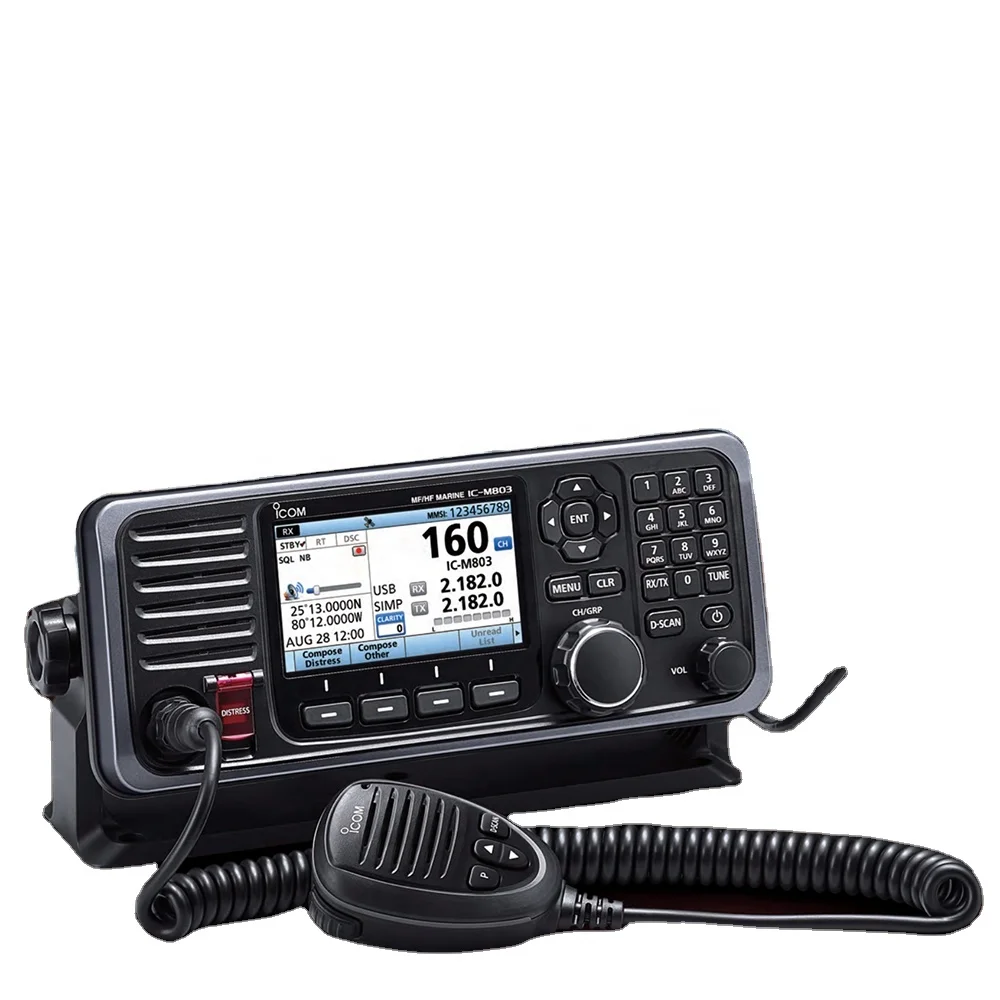 Фото Icom M803 Marine HF/MF 150 Вт DSC SSB трансивер |   Использование с радаром AT-140, IC-M510, UX-241 GPS, MR-1010RII, MA-510TR AIS №1
