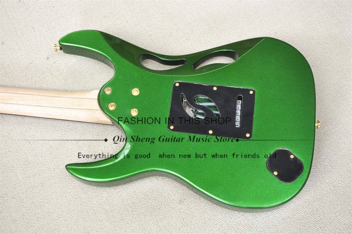 6-струнная электрическая гитара, металлическая гитара с корпусом из липы, мост gold tremolo, фестонная подставка, пикапы HSH