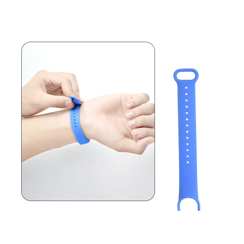 Silicone Watchband for Xiaomi Mi Band 7 6 NFC bracelet Sport watch wristband Miband 4 Belt pulsera correa mi band 3 4 5 strap images - 6