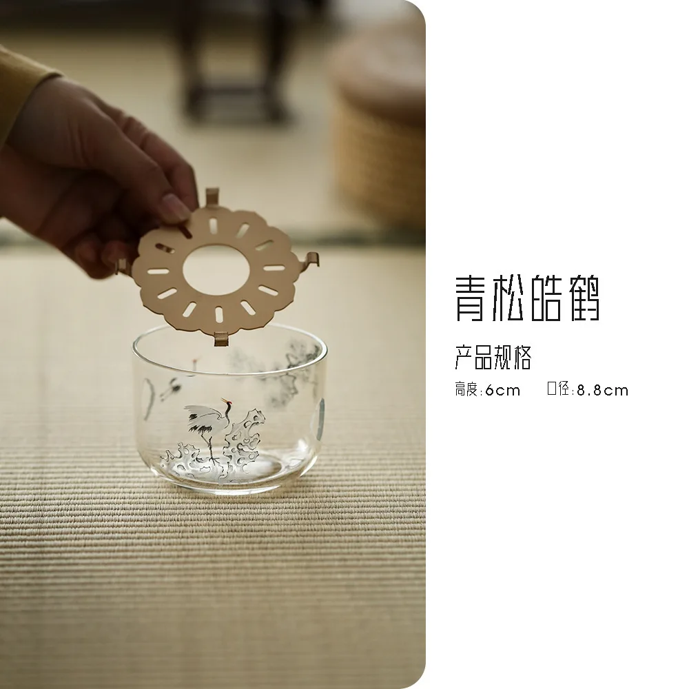 

Стеклянный держатель для подогрева чая