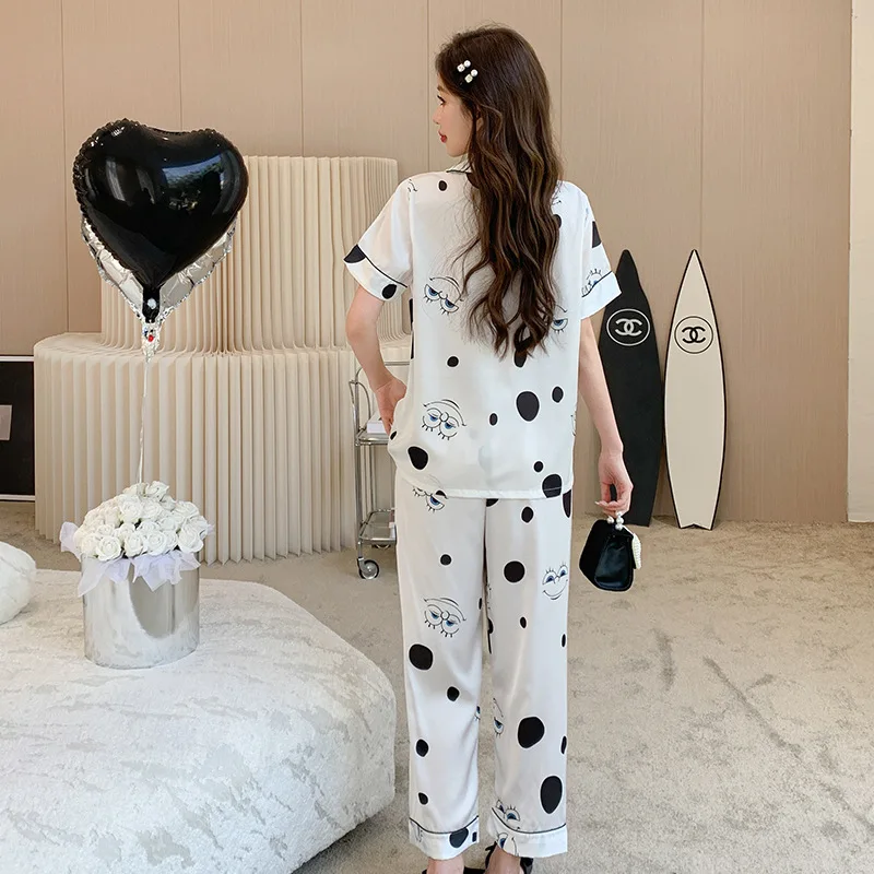New Pajamas Women's Summer Suits Home Service Cute High-end Pajamas Can Be Worn Outside Soft Comfortable and Casual Sleepwear
