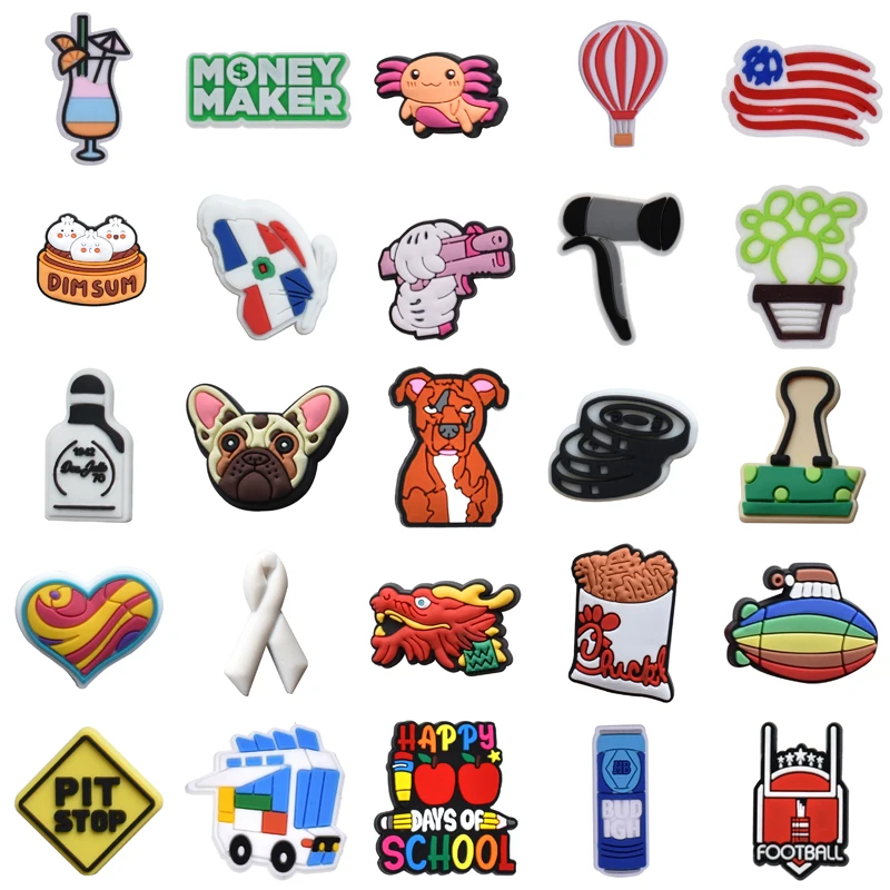 

Para Pins Girl Packs Men Decorations for Croc Kids Boy Women Charm Gifts Shoes Accessories Wholesale Bulk Shoe Charms Set Jeans